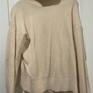 Everlane Cream Cowl Neck Sweater